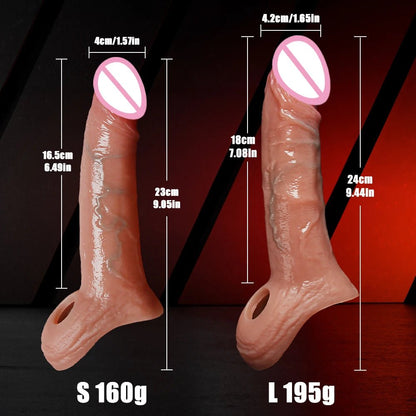Training Sleeve Realistic Extender for Enhanced Intimacy
