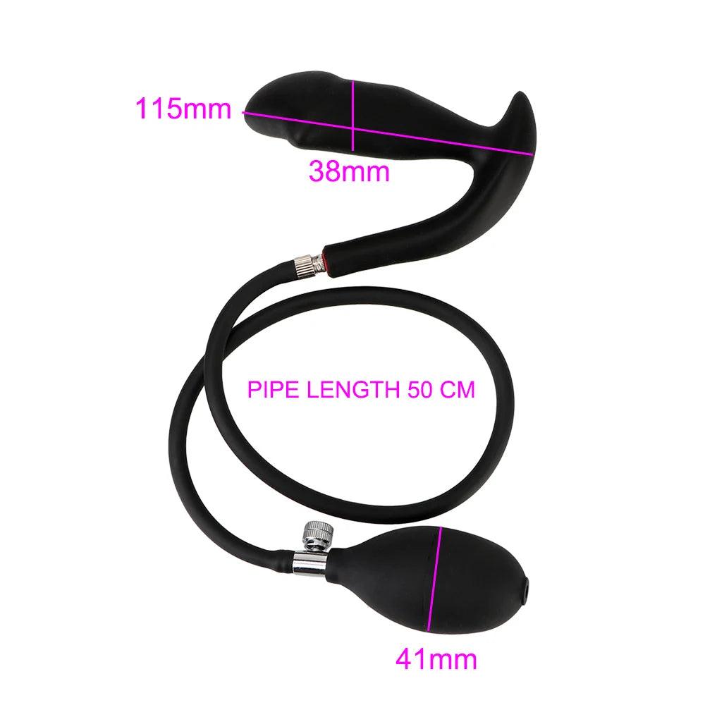 Gode ​​anal gonflable super gros en silicone Go Out