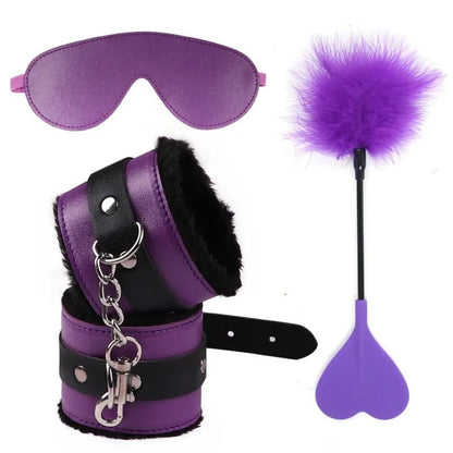 Bondage Equipment Erotic Handcuffs With Blindfold BDSM Kit