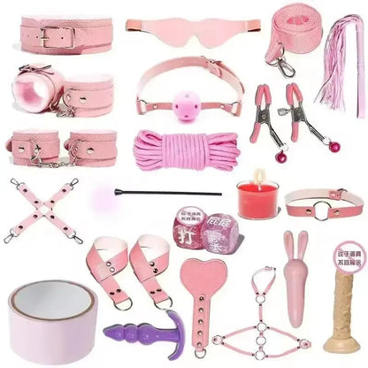 20Pcs BDSM Set Sex Toys for Couples Bondage Kit Fun