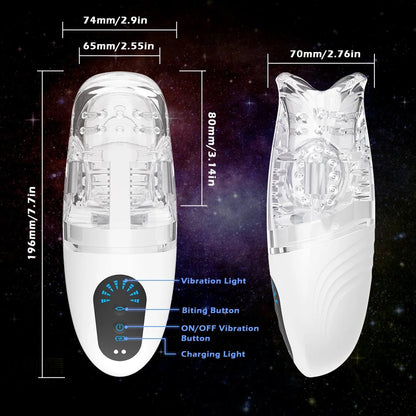Automatic Toy for Men Oral Pleasure Device Vibrator 55 Characters