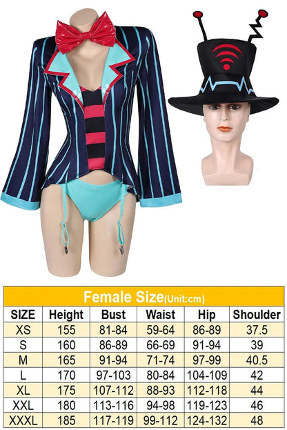 Vox Cosplay Sexy Lingerie Costume Halloween Bow Tie Outfit