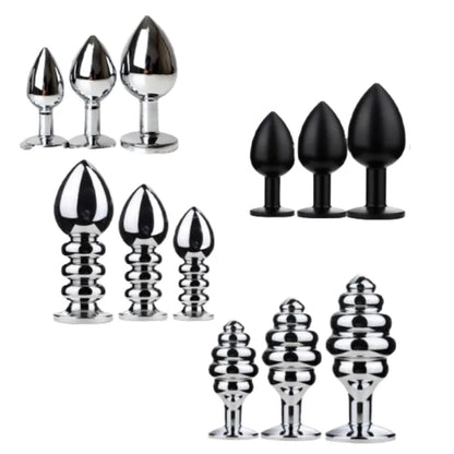 25cm Mini Elegant Metal Plug with Charming Small Tail Toy