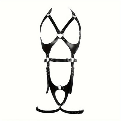 Sexy Harness Set Bondage Leather Lingerie 18 Female Clothing