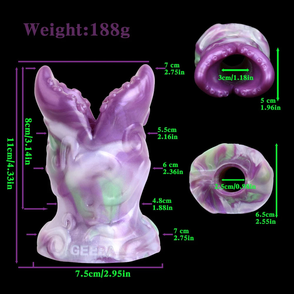 GEEBA Adults Pleasure Hollow Fantasy Plug Stimulator Device