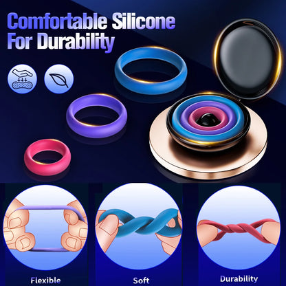 3Pcs Ring For Men Upgraded Ejaculation Trainer Device