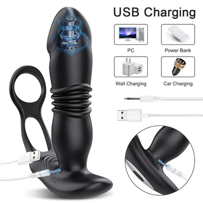 APP Control Telescopic Butt | Plug Anal Vibrator | Passionplayhousexxx