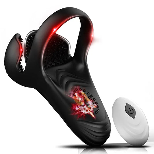 Vibrating Ring Testicle Massager Prostate Stimulator Device