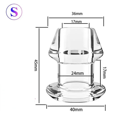 Hollow Plug 5 Sizes Huge Speculum Toy Set for Pleasure