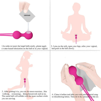Tighten Ben Wa Muscle Trainer Kegel Balls For Women - Enhance Strength