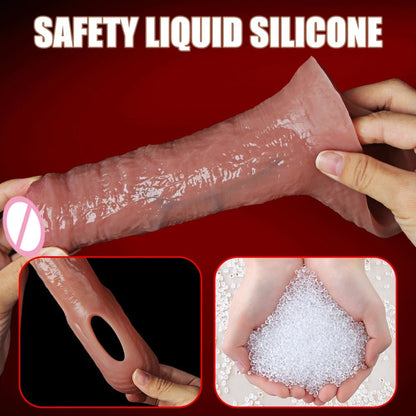 Men Extender Silicone Sleeve For Realistic Enlargement