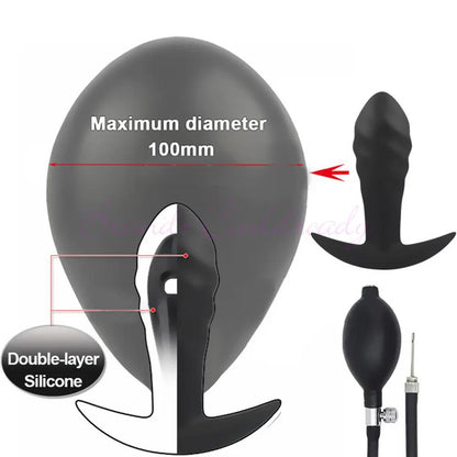 Gode ​​anal gonflable super gros en silicone Go Out