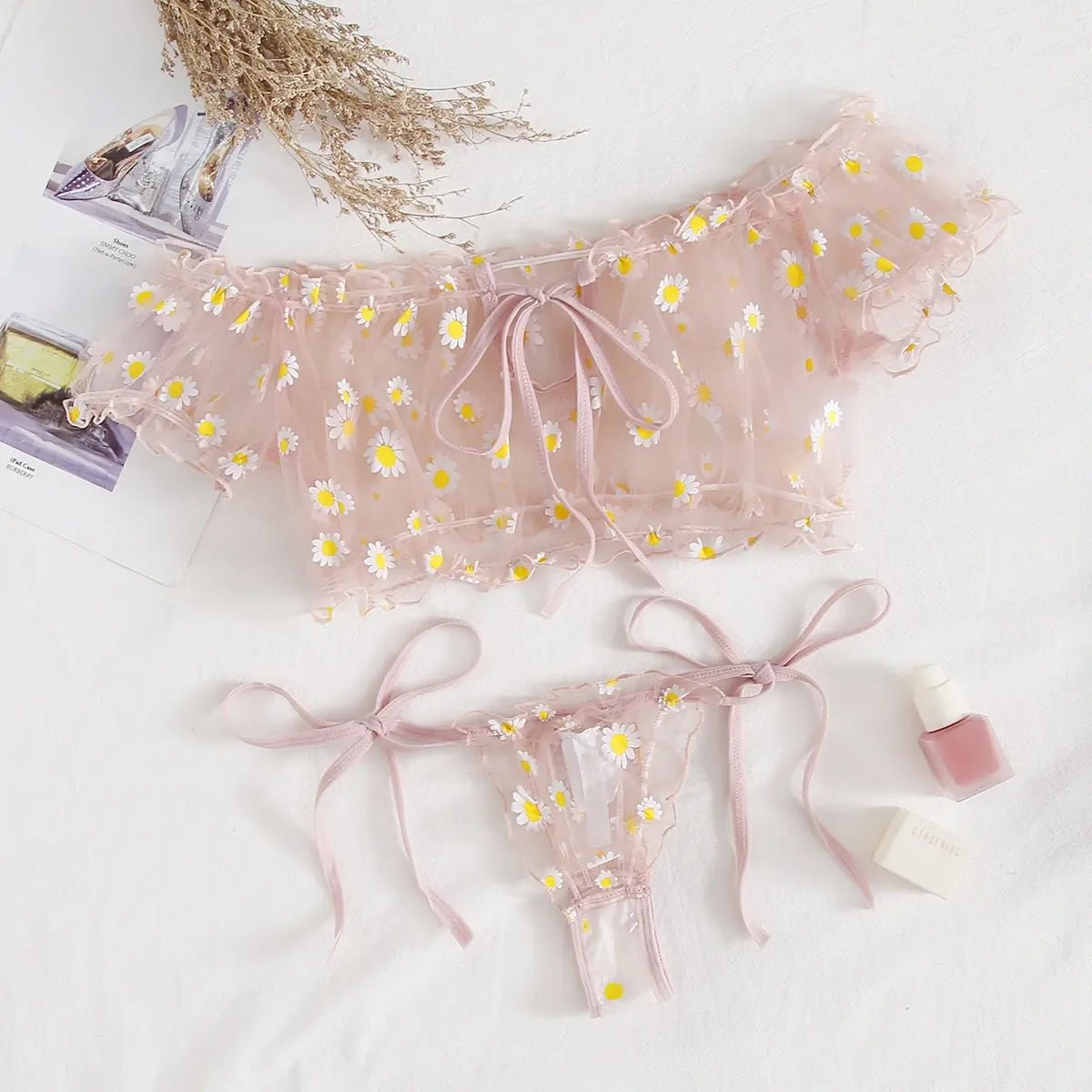 2Pcs Fashion Summer Sexy Lingerie Plus Size Sleepwear Set
