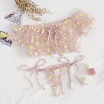 2Pcs Fashion Summer Sexy Lingerie Plus Size Sleepwear Set