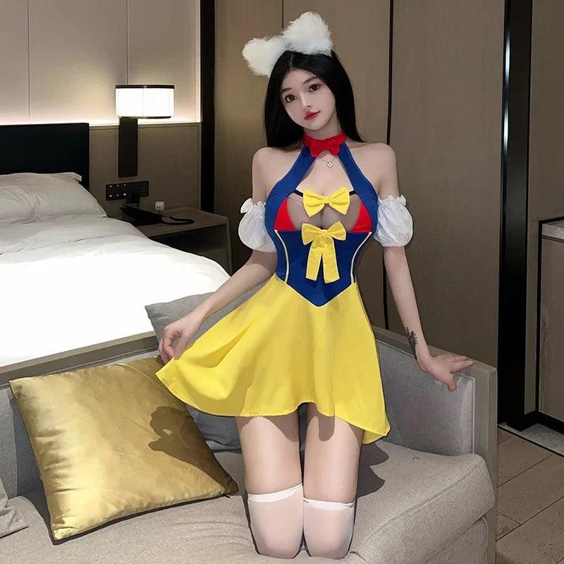 Costume de Cosplay de Lingerie Sexy Robe de Princesse Uniforme de Femme de Chambre