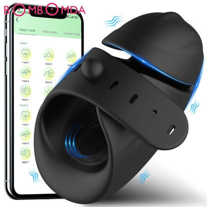 Men's Pleasure Training Vibrator APP Long Distance Control Device