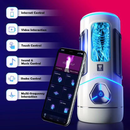 App AI Remote Control Male Cup Vibrator Toy for Pleasure