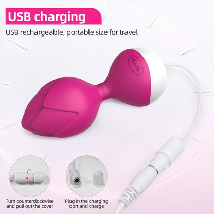 Remote Control Kegel Ball Trainer Wireless 10 Speeds Vibrator Use